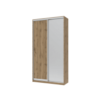 Шафа купе Сіті Лайт Doros Тахо 1 ДСП / 1 Дзеркало 120х45х225 (240022)
