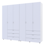 Комплект шкафов для одежды Doros Гелар (2 шт.) 232,5х49,5х203,4 см Белый (DRS-011115)