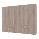 Комплект шкафов для одежды Doros Гелар (2 шт.) 271,2х49,5х203,4 см Дуб сонома (DRS-011113)