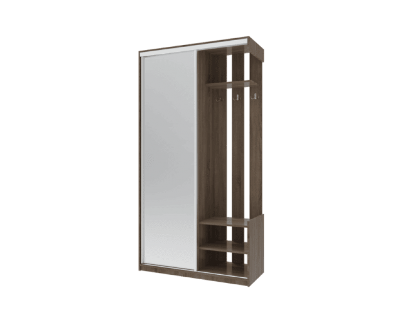 Прихожая City One Door Doros Трюфель 1 Зеркало 110х45х210 (42002105) в интернет-магазине "Мебли Даром"