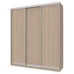 Шкаф купе Сити 24 Doros Дуб сонома 3 ДСП 208х60х240 (42001001)