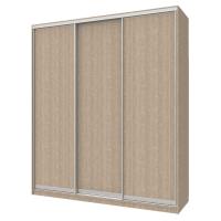 Шкаф купе Сити 24 Doros Дуб сонома 3 ДСП 208х60х240 (42001001)