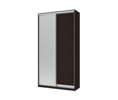 Шкаф купе Сити Лайт Doros Венге 1 ДСП / 1 Зеркало 120х60х225 (240042)