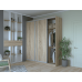 Шкаф купе Сити 24 Doros Дуб сонома 3 ДСП 208х60х240 (42001001)