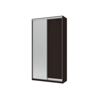Шафа купе Сіті Лайт Doros Венге 1 ДСП / 1 Дзеркало 120х60х225 (240042)