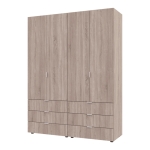 Шкаф распашной для одежды Doros Гелар 155х49,5х203,4 см Дуб сонома (DRS-011102)