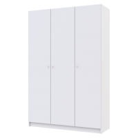 Шафа для одягу Promo Біла/Біла 3 ДСП 135х48х204 (44900197)