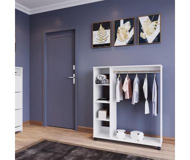 Гардеробна стійка Doros Д1 100х41, 6х129, 4 см Білий (DRS-011415)