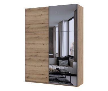 Шкаф купе Doros G-Caiser Дуб Эвок 1 ДСП/1 зеркало 180х60х240 (DRS-011578)