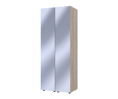 Комплект пеналов для одежды Doros Гелар (2 шт.) 78х49,5х203,4 см 2 Зеркала/Дуб сонома (DRS-011127)