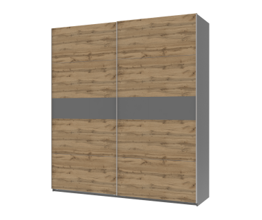 Шкаф-купе двухдверный Doros G-Caiser 220х60х240 см Графит/Тахо (DRS-011003)