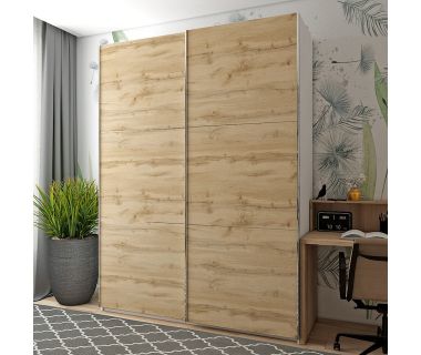 Шкаф-купе двухдверный Doros G-Caiser 180х60х240 см Белый/Дуб евок (DRS-011007)