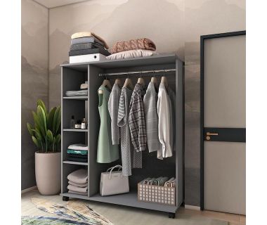 Гардеробна стійка Doros Д1 100х41, 6х129, 4 см Графіт (DRS-011416)