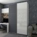 Шафа-купе дводверна Doros G-Caiser 180х60х240 см Біла/Графіт/1 Скло (DRS-011019)