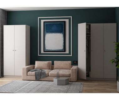 Шкаф распашной для одежды Doros Промо 90х48х204 см Кашемир (DRS-011198) Шкаф распашной для одежды Doros Промо 90х48х204 см Кашемир (DRS-011198)