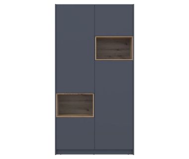 Шкаф для одежды с нишей Doros Дэйл 115,2х52х220 см Графит/Дуб евок (DRS-011281) Шкаф для одежды с нишей Doros Дэйл 115,2х52х220 см Графит/Дуб евок (DRS-011281)