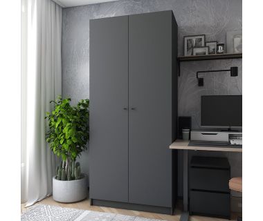 Шафа розстібна для одягу Doros Промо 90х48х204 см Графіт (DRS-011199)