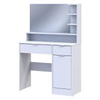 Туалетный столик с зеркалом Doros Эстель 90х38х135 см Белый (DRS-011472)