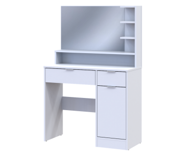 Туалетний столик із дзеркалом Doros Естель 90х38х135 см Білий (DRS-011472)