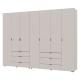 Комплект шаф для одягу Doros Гелар (2 шт.) 271,2х49,5х203,4 см Кашемір (DRS-011242)