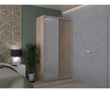 Шкаф-купе двухдверный Doros Сити Лайт 120х45х225 см Дуб сонома/1 Зеркало (DRS-011080) Шкаф-купе двухдверный Doros Сити Лайт 120х45х225 см Дуб сонома/1 Зеркало (DRS-011080)