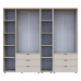 Комплект шкафов для одежды Doros Гелар (3 шт.) 231,9х49,5х203,4 см Кашемир (DRS-011250)