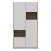 Шкаф для одежды с нишей Doros Дэйл 115,2х52х220 см Кашемир/Дуб артизан (DRS-011284)