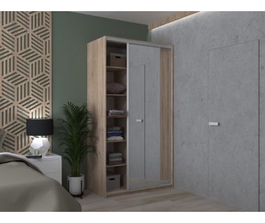 Шкаф-купе двухдверный Doros Сити Лайт 120х60х225 см Дуб сонома/1 Зеркало (DRS-011081) Шкаф-купе двухдверный Doros Сити Лайт 120х60х225 см Дуб сонома/1 Зеркало (DRS-011081)