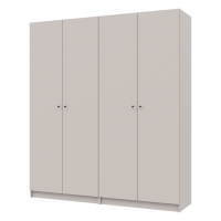 Комплект шаф для одягу з полицями Doros Промо (2 шт.) 180х48х204 см Кашемір (DRS-011466)