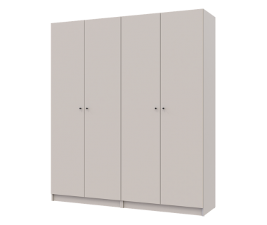 Комплект шаф для одягу з полицями Doros Промо (2 шт.) 180х48х204 см Кашемір (DRS-011466)