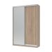 Шкаф-купе двухдверный Doros Сити Лайт 150х45х225 см Дуб сонома/1 Зеркало (DRS-011082)
