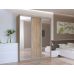 Шафа-купе тридверна Doros Сіті Лайт 180х60х225 см Дуб сонома/2 Дзеркала (DRS-011084)