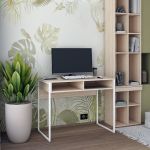 Стіл письмовий з полицею Doros Барт 100х55х78,1 см Дуб сонома (DRS-011429)