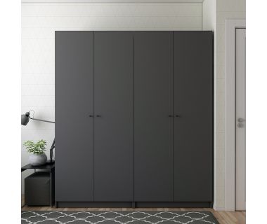 Комплект шкафов для одежды Doros Промо (2 шт.) 180х48х204 см Графит (DRS-011209)