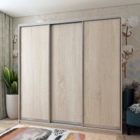 Шафа-купе тридверна Doros Сіті Лайт 225х60х225 см Дуб сонома (DRS-011099)