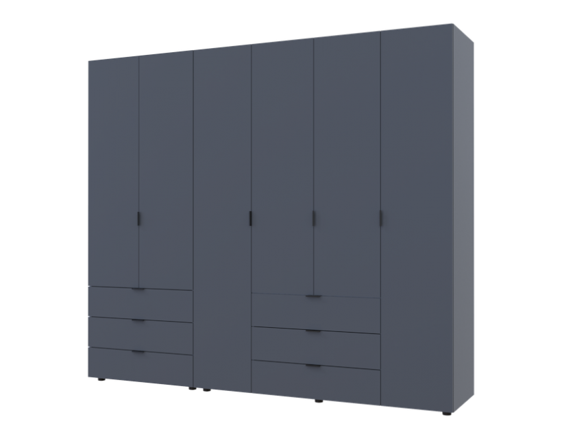 Комплект шаф для одягу Doros Гелар (2 шт.) 232,5х49,5х203,4 см Графіт (DRS-011119)