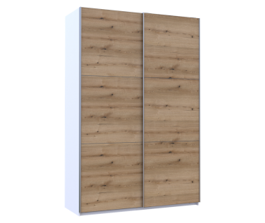 Шкаф-купе двухдверный Doros G-Caiser 160х60х240 см Белый/Дуб евок (DRS-011022) Шкаф-купе двухдверный Doros G-Caiser 160х60х240 см Белый/Дуб евок (DRS-011022)
