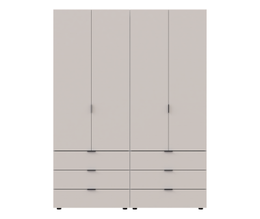 Комплект шаф для одягу Doros Гелар (2 шт.) 155х49,5х203,4 см Кашемір (DRS-011238)