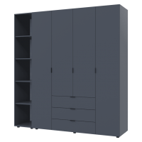 Комплект шкафов для одежды Doros Гелар (2 шт.) 193,2х49,5х203,4 см Графит (DRS-011153)