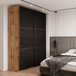 Шафа купе Doros G-Caiser Дуб Евок 2 Скло/3 частини 180х60х240 (DRS-011574)