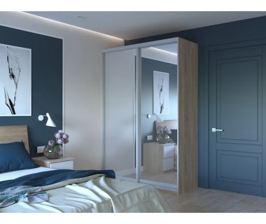 Шкаф купе Doros Сити Лайт Дуб Cонома 2 Зеркала 150х60х225 (DRS-011570) Шкаф купе Doros Сити Лайт Дуб Cонома 2 Зеркала 150х60х225 (DRS-011570)