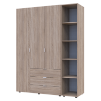 Комплект шкафов для одежды Doros Гелар (2 шт.) 154,4х49,5х203,4 см Дуб сонома (DRS-011148)