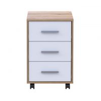 Тумба офисная Doros Т3 43х42х66,4 см Дуб евок/Белый (DRS-011446)