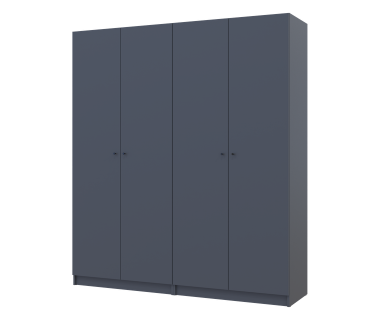 Комплект шаф для одягу з полицями Doros Промо (2 шт.) 180х48х204 см Графіт (DRS-011463) Комплект шаф для одягу з полицями Doros Промо (2 шт.) 180х48х204 см Графіт (DRS-011463)