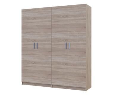 Комплект шаф для одягу з полицями Doros Промо (2 шт.) 180х48х204 см Дуб сонома (DRS-011465)