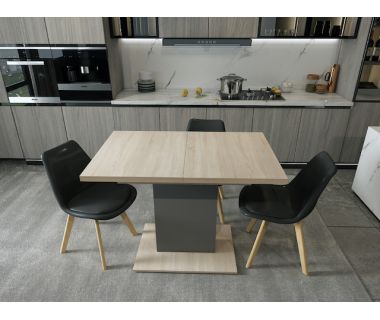 Столовый стол Doros Бостон 150х70х79 см Дуб cонома/Графит (DRS-011337) Столовый стол Doros Бостон 150х70х79 см Дуб cонома/Графит (DRS-011337)