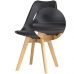 Комплект стільців на кухню Doros Бін (2 шт.) 49х43х84 см Чорний (DRS-011396)