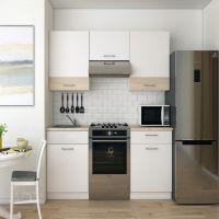 Кухня модульна Лея Doros 180х60х250 см Білий/Дуб сонома (DRS-011381)