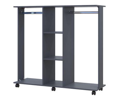 Гардеробная стойка Doros Д3 130х40,6х121 см Графит (DRS-011424) Гардеробная стойка Doros Д3 130х40,6х121 см Графит (DRS-011424)