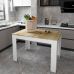 Стіл на кухню Doros Флінт 120(170)х80х78 см Білий/Дуб артизан (DRS-011442)